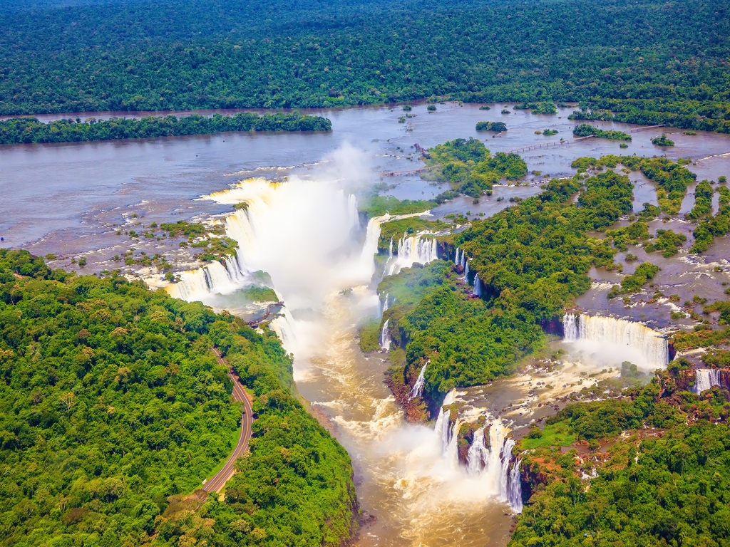 Iguazu, le survol des chutes en hélicoptère 